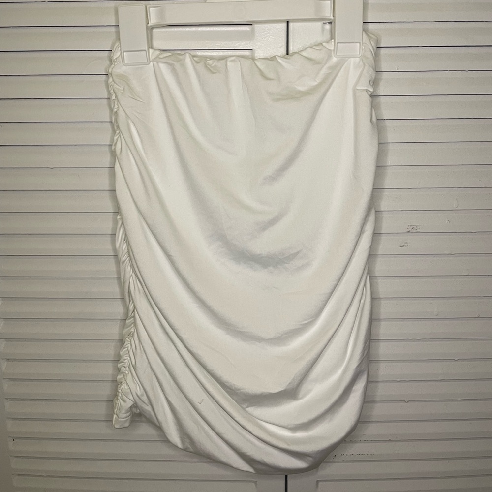 Pearl White Mini Skirt